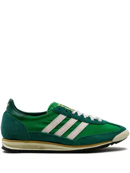 adidas: Зелёные кроссовки  SL-72