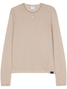 Courrèges: Футболка в сетку 