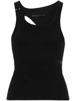 MM6 Maison Margiela: Чёрная майка 