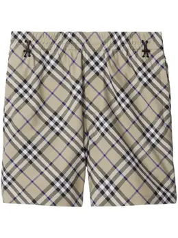 Burberry: Шорты в клетку 