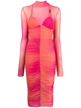 Versace Jeans Couture: Розовое платье 
