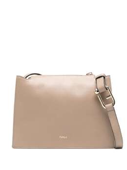 Furla: Коричневая сумка через плечо 