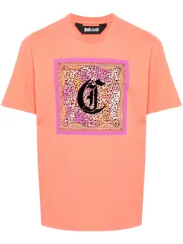 Just Cavalli: Оранжевая футболка 