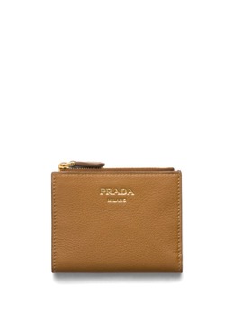 Prada: Коричневый кошелёк 