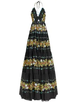 ETRO: Платье с открытой спиной 
