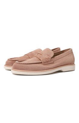 Santoni: Розовые лоферы 