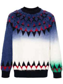 sacai: Жаккардовый свитер 