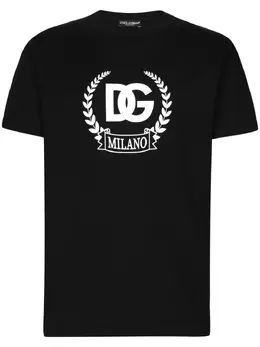 Dolce & Gabbana: Футболка  DG с принтом