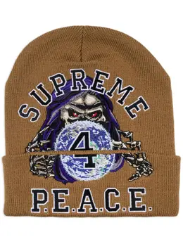 Supreme: Коричневая шапка 