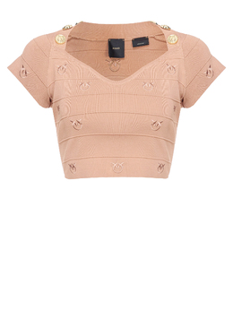 PINKO: Коричневый топ 