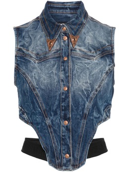 Versace Jeans Couture: Джинсовый топ 