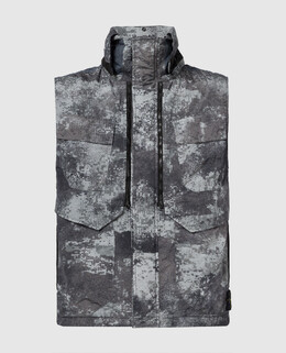 Stone Island: Серый жилет 