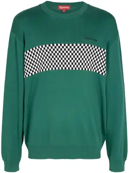 Supreme: Зелёный свитшот 