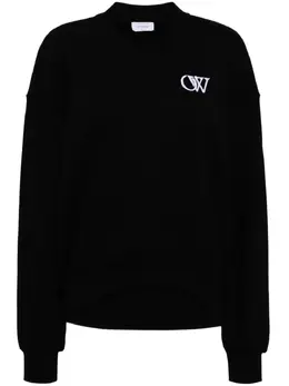 Off-White: Чёрный свитшот 