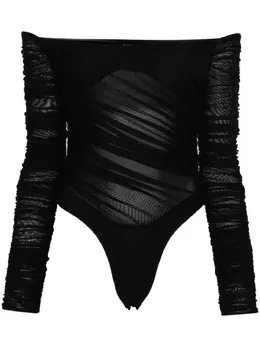 Mugler: Чёрный боди 