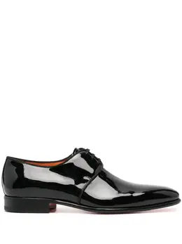 Santoni: Чёрные туфли  Derby