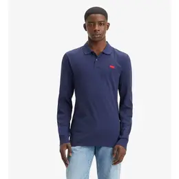 Levi's: Синее поло 
