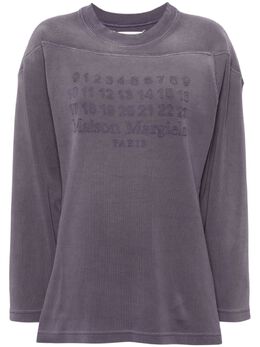 Maison Margiela: Хлопковая футболка  Numbers