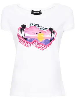 Dsquared2: Хлопковая футболка  Dean Dan