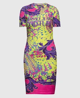 Versace Jeans Couture: Платье с принтом 