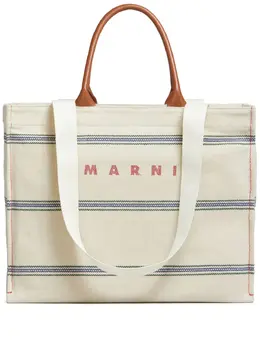 Marni: Многоцветная сумка-шоппер 