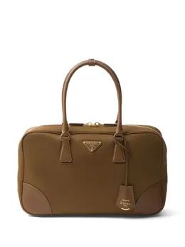 Prada: Коричневая сумка-шоппер 