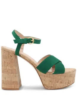 Gianvito Rossi: Бежевые сандалии  Bebe