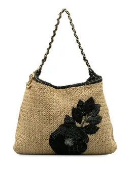 CHANEL Pre-Owned: Коричневая сумка-шоппер 