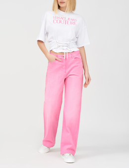 VERSACE JEANS COUTURE: Белая футболка 