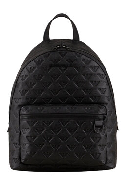 EMPORIO ARMANI: Чёрный рюкзак 