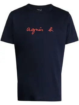 agnès b.: Футболка с принтом 
