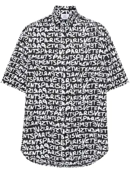 VETEMENTS: Рубашка с принтом 