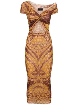 ETRO: Платье в сетку 