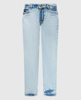 Versace Jeans Couture: Блакитні джинси 