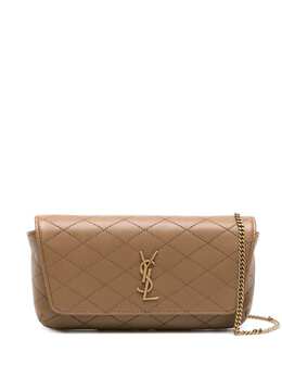 Saint Laurent: Бежевая сумка через плечо  Gaby