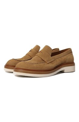 Santoni: Светлые лоферы 