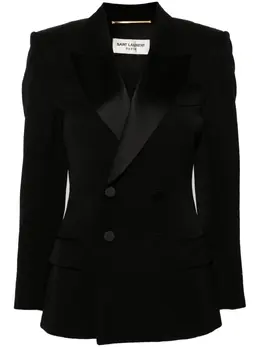 Saint Laurent: Двубортный жакет 