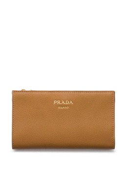 Prada: Коричневый кошелёк 