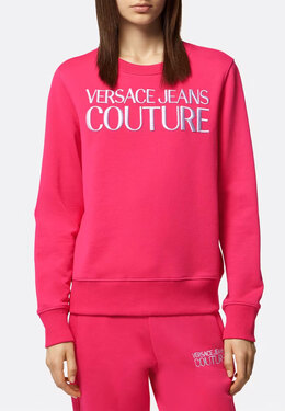 VERSACE JEANS COUTURE: Розовый свитшот 