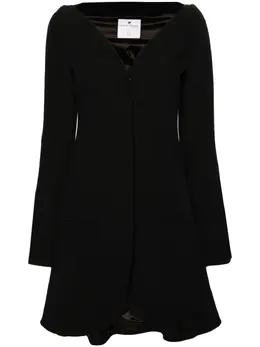 Courrèges: Чёрное пальто 