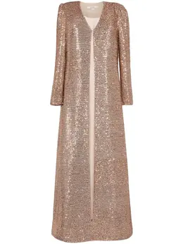 Badgley Mischka: Атласное платье 