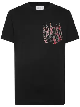 Philipp Plein: Футболка  Flame с принтом