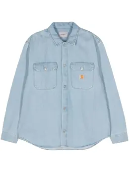 Carhartt WIP: Голубая рубашка 