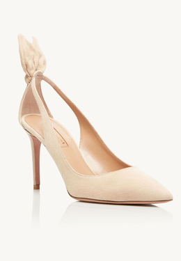 AQUAZZURA: Бежевые туфли 