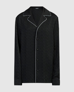 Balmain: Чёрная блуза 