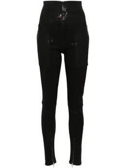 Rick Owens DRKSHDW: Чёрные джинсы 