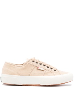 Superga: Бежевые кроссовки 