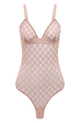 Gucci: Розовый боди 