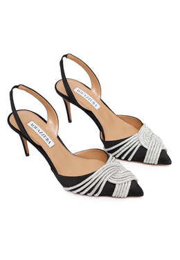 AQUAZZURA: Чёрные босоножки 