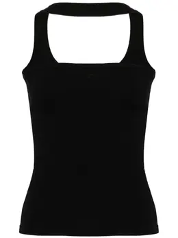 Courrèges: Чёрный топ 